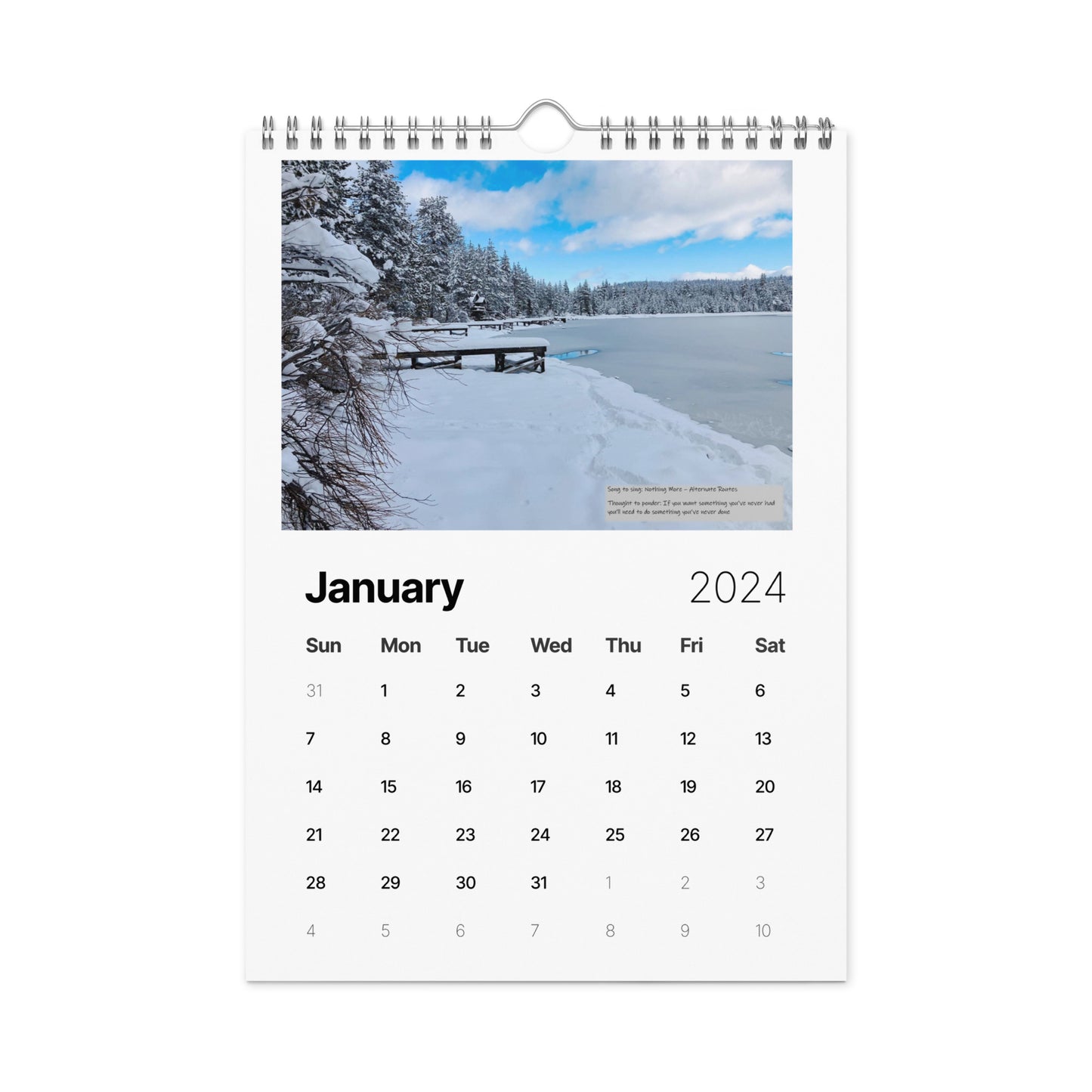 Truckee Calendar (2024) A Year of Love