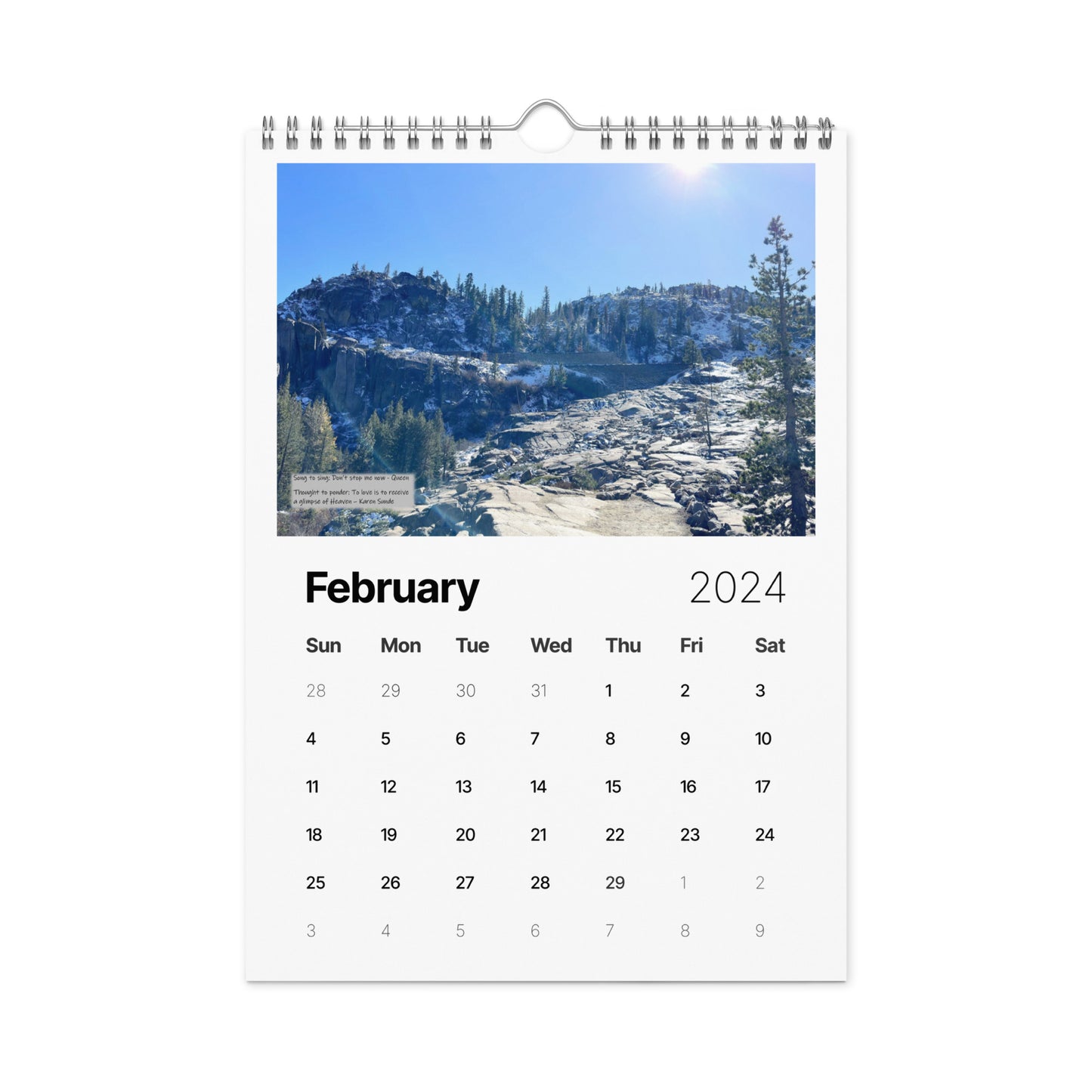 Truckee Calendar (2024) A Year of Love