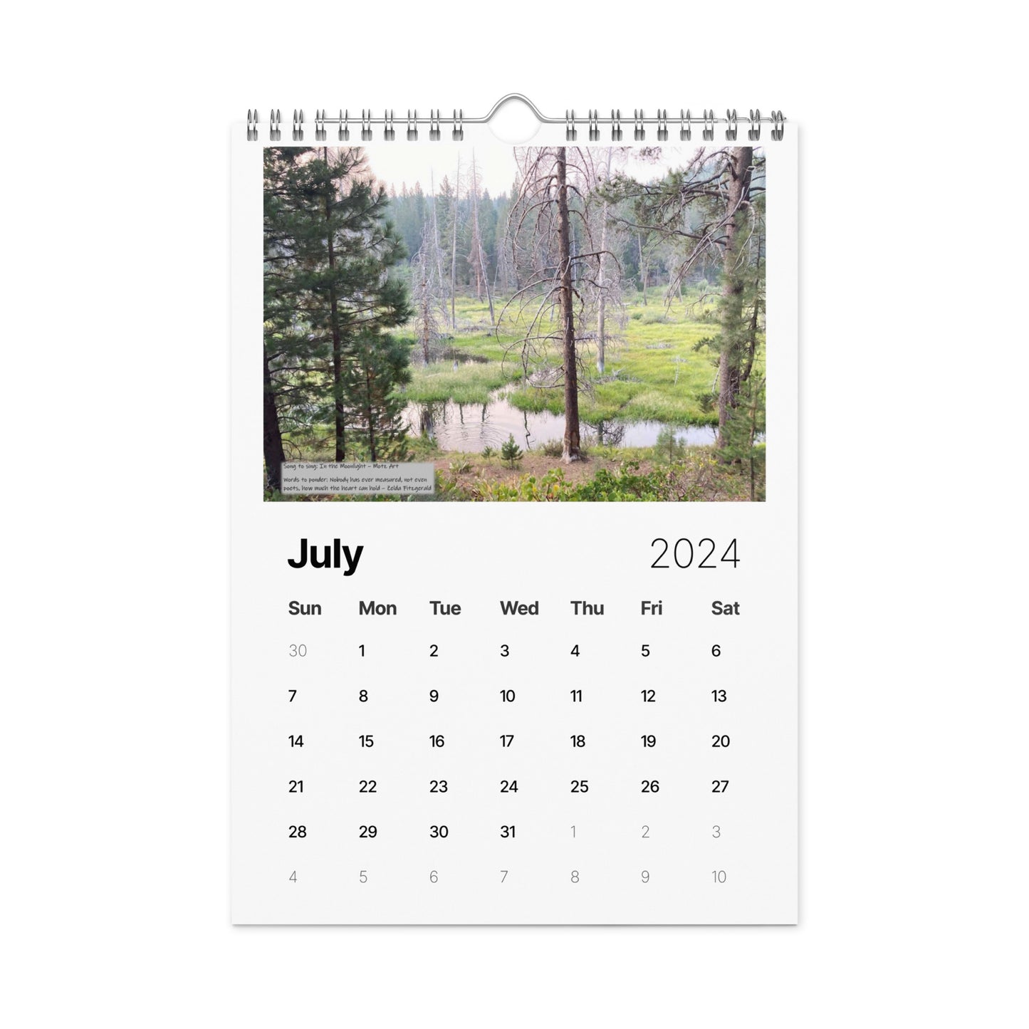 Truckee Calendar (2024) A Year of Love