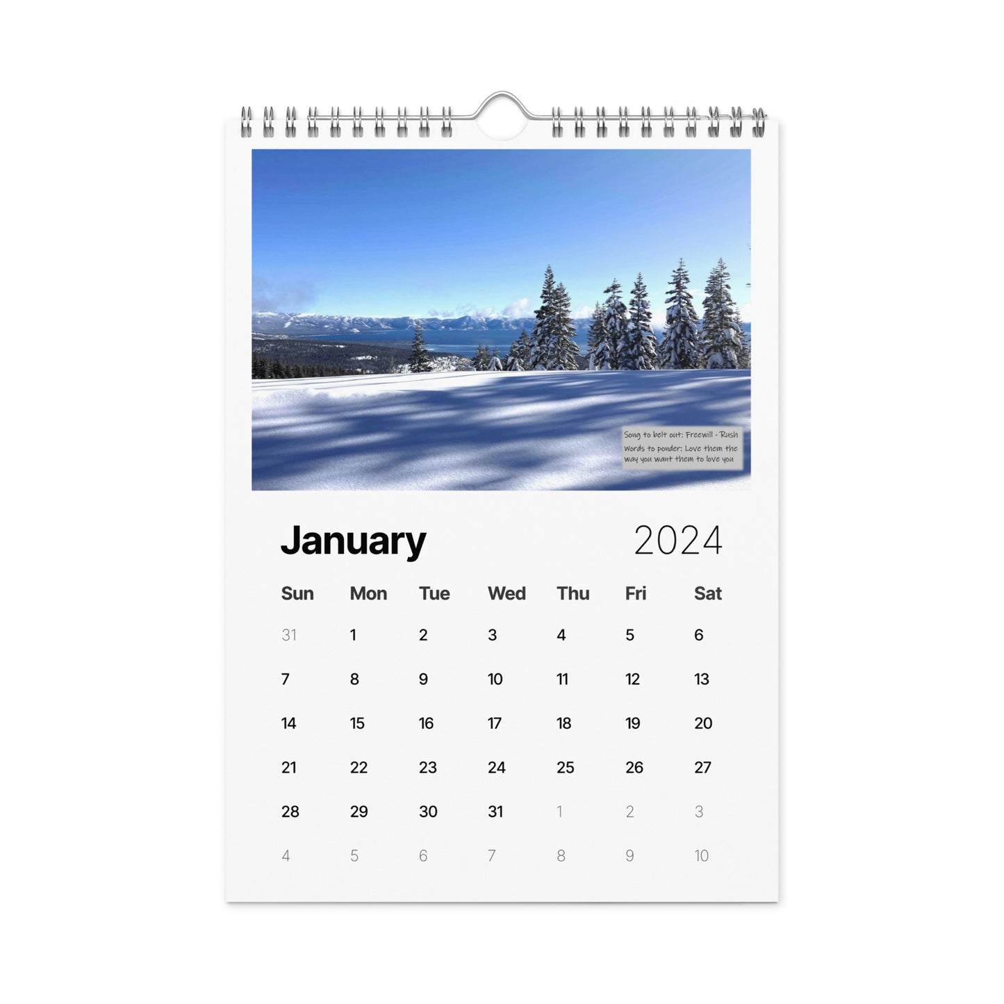 Wall calendar (2024)