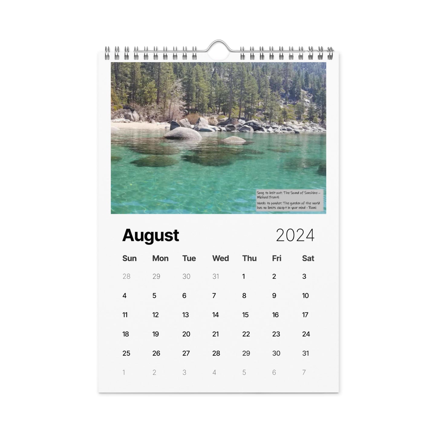 Wall calendar (2024)