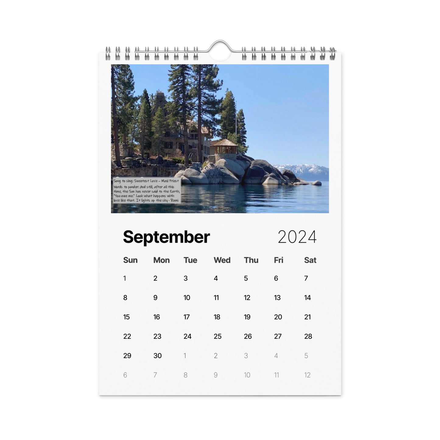 Wall calendar (2024)