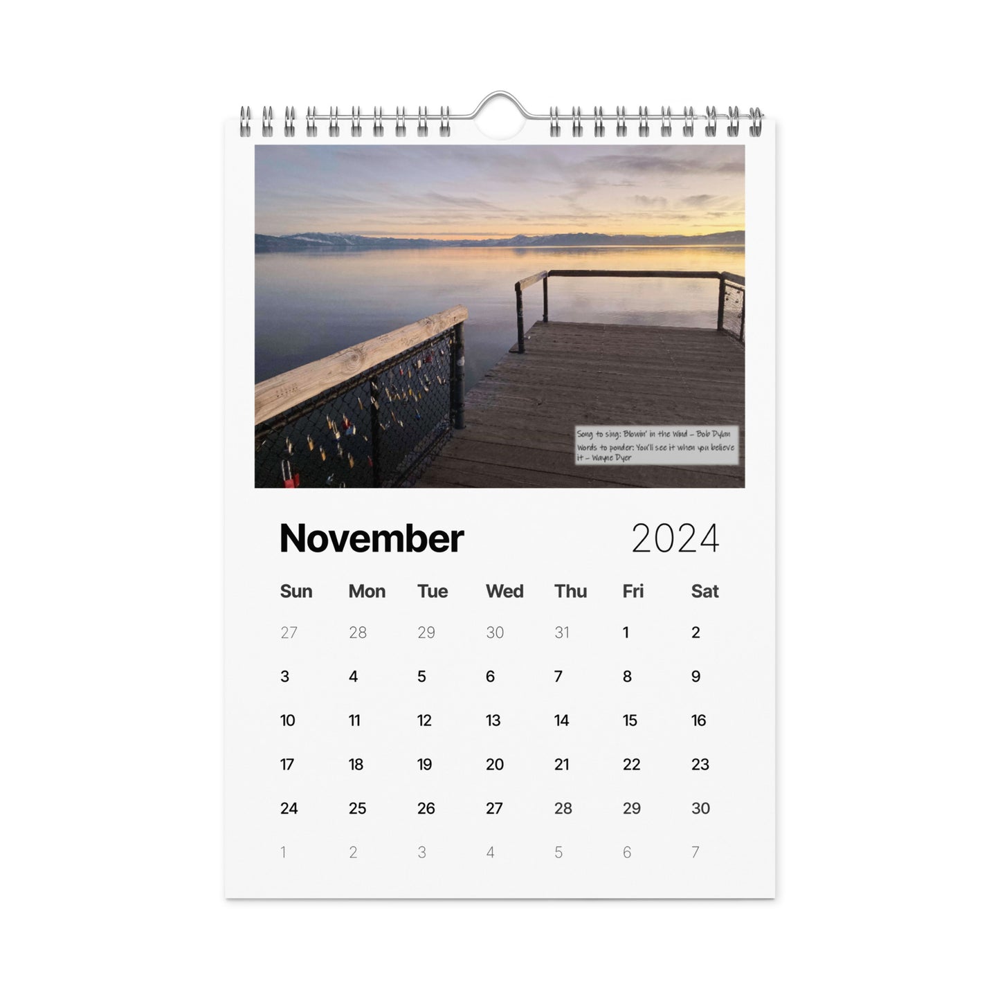 Wall calendar (2024)