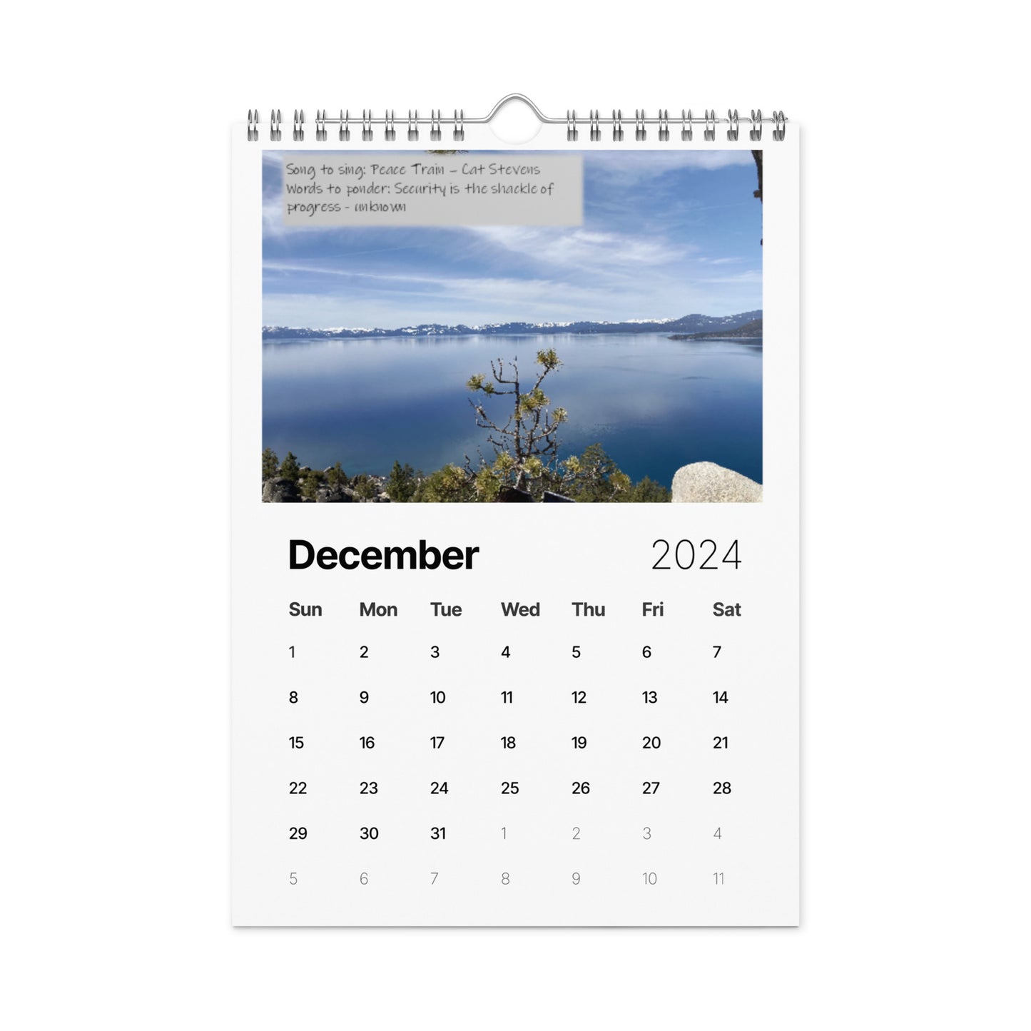 Wall calendar (2024)